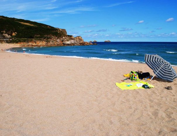 Beach in a summer day in North Spain
