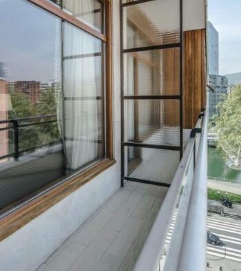 Balcony at room at hotel Conde Duque Bilbao