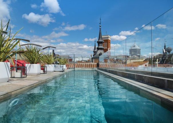 Pool at Pestana Plaza Mayor hotel in Madrid