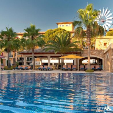 Pool and gardens at Occidental all inclusive resort in playa de palma