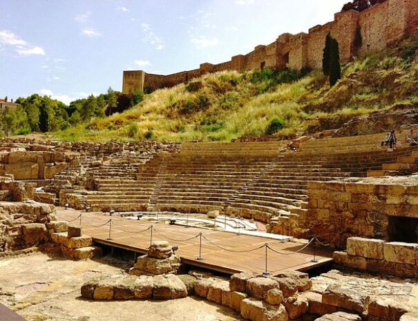 Malaga roman theatre ruins