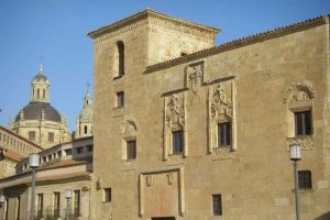 Façade Abarca maldonado museum in Salamanca Spain