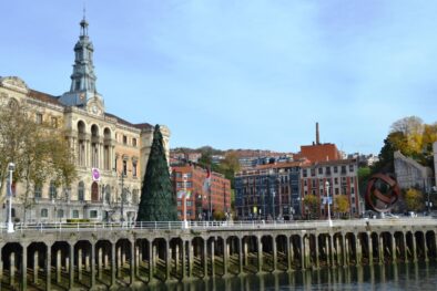 City center of Bilbao in Basque country