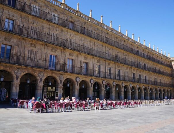 Main square in Salamanca Spain
