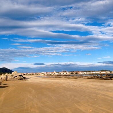 The spectacular beach of Trengandin by Santoña